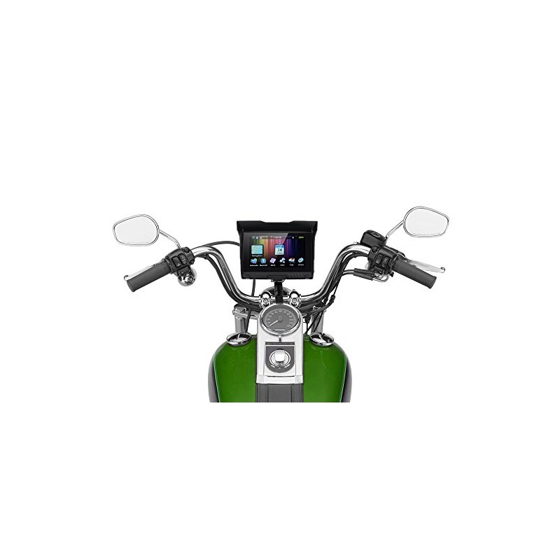 Navegación GPS de motocicleta impermeable de 4,3 para coche moto Bluetooth  navegador por satélite 8gb con mapa de la UE