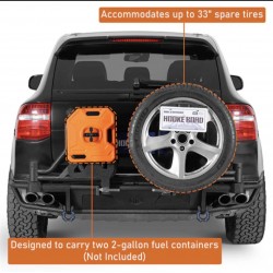 PARAGOLPES TRASERO PORSCHE CAYENNE 957 (2008-2010) con soporte rueda  y bidón 